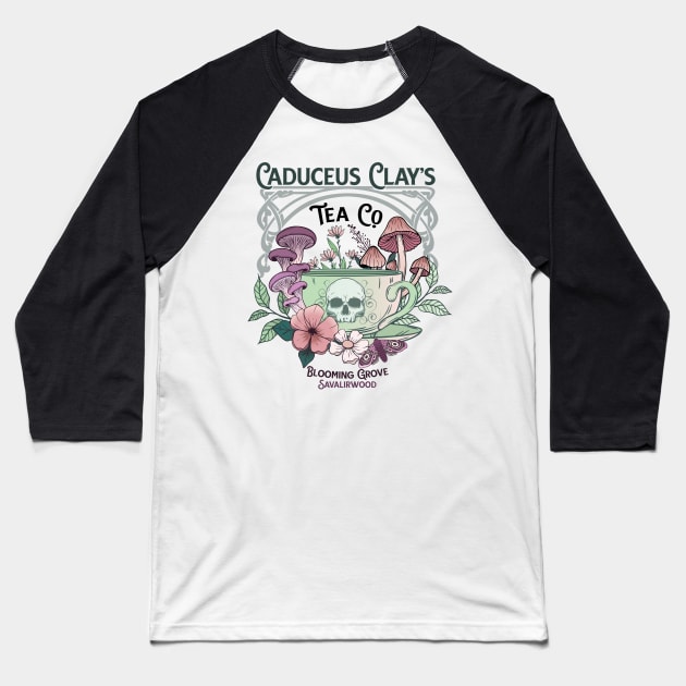 Caduceus Clay's Tea Co. Baseball T-Shirt by CrimsonHaze